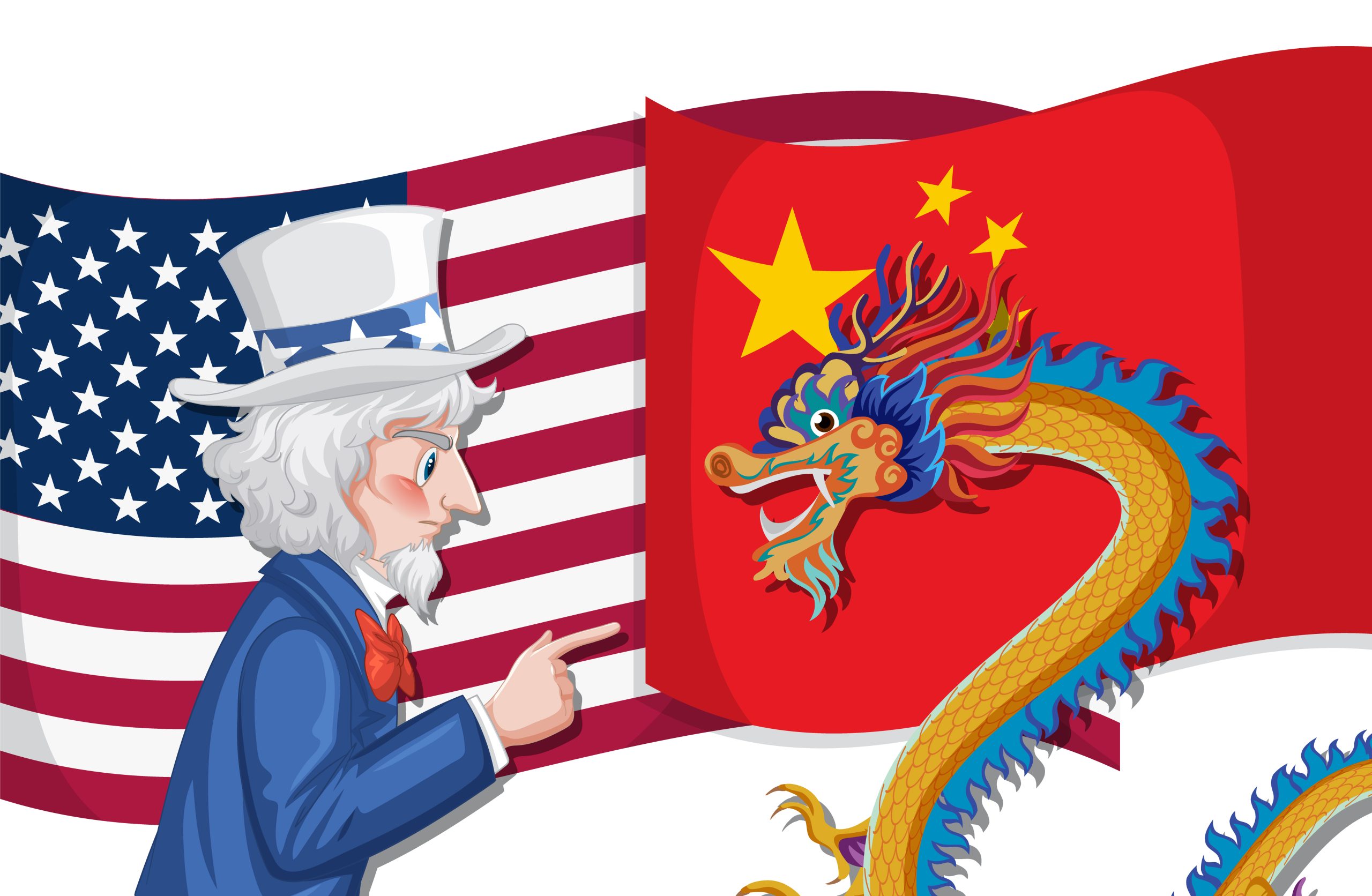 Trade Tensions Between Nations Illustrated